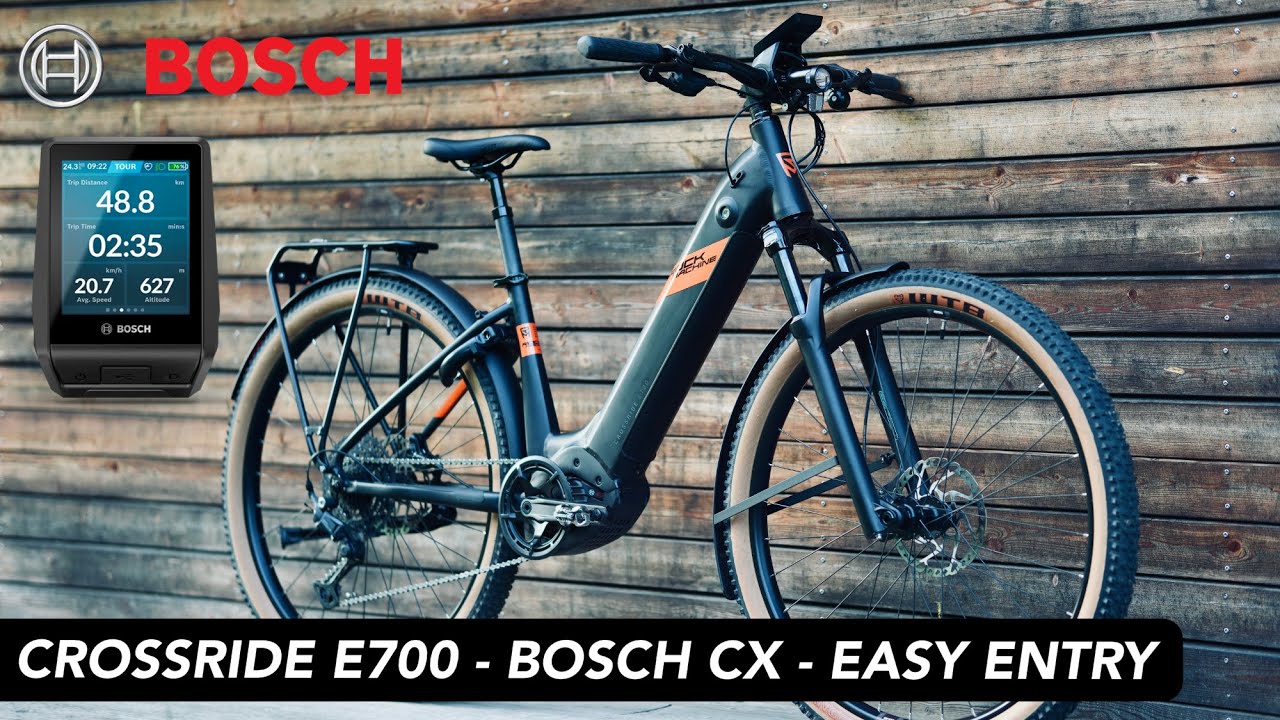 Easy entry elektrokolo s pohonem Bosch CX | ROCK MACHINE Crossride e700