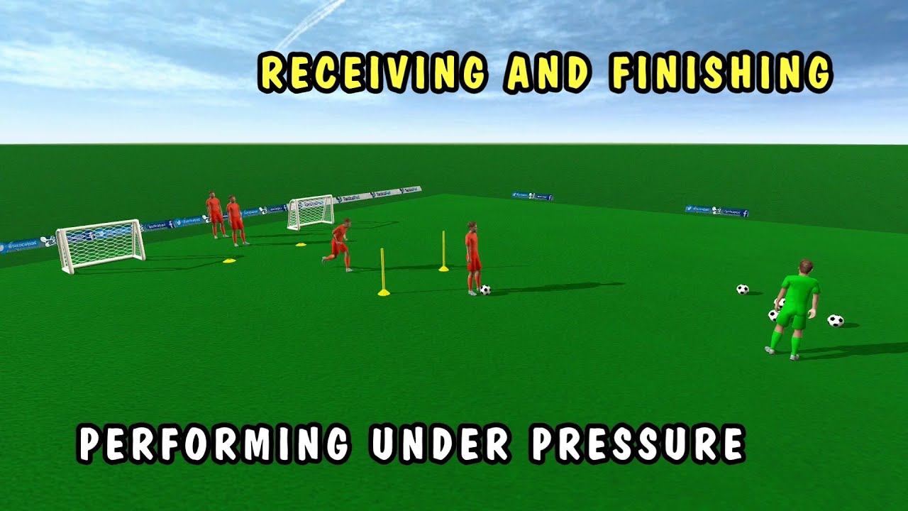 ⚽ RECEIVING AND FINISHING UNDER PRESSURE - 1VS1 ⚽ (KR8NZR)