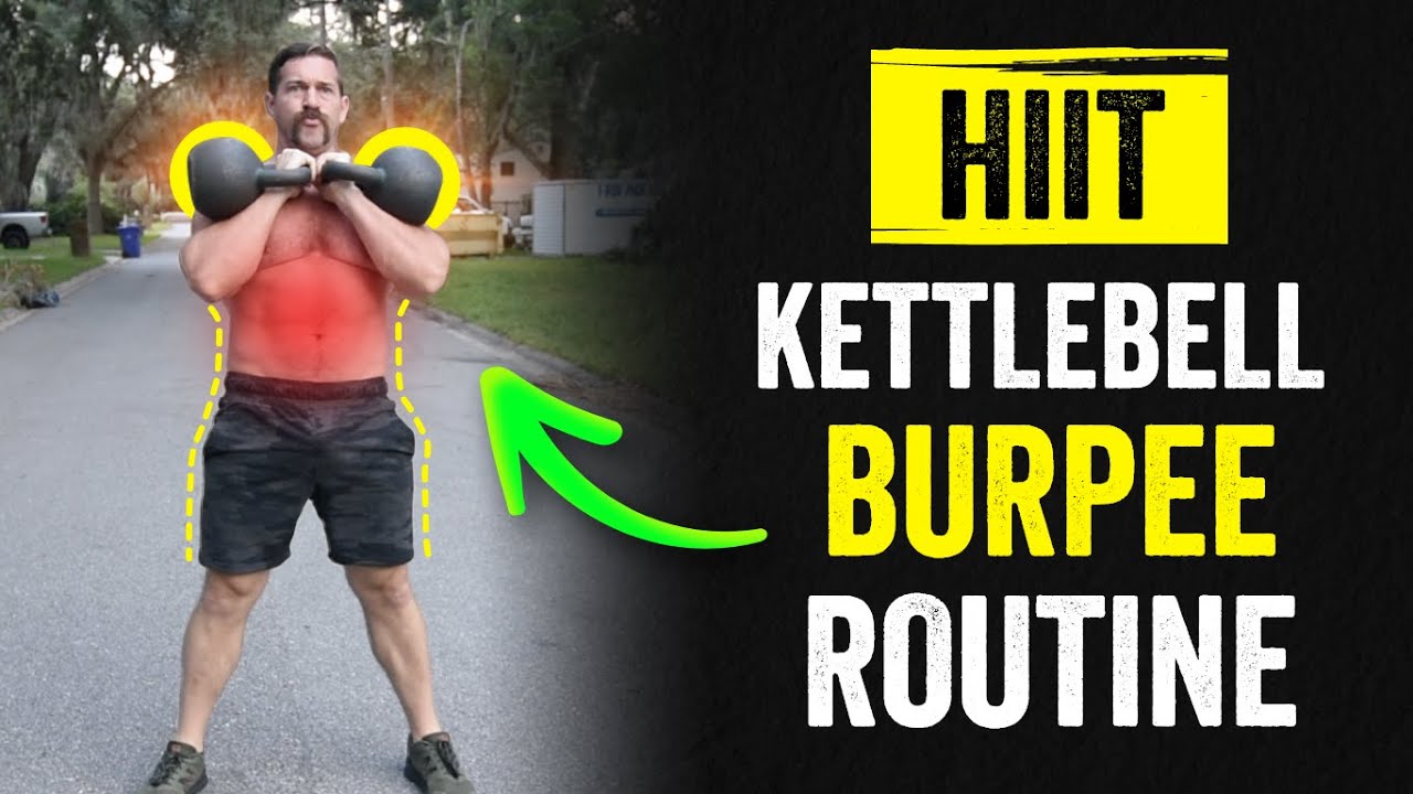 FASTEST Way to Lose BODY FAT! 🔥 High Intensity Kettlebell Burpee Workout | Coach MANdler