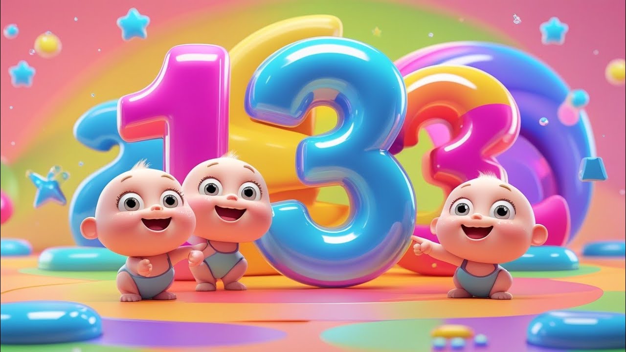 1 to 10 Counting Song for Kids 🎵 | Learn Numbers with Fun 3D Cartoon