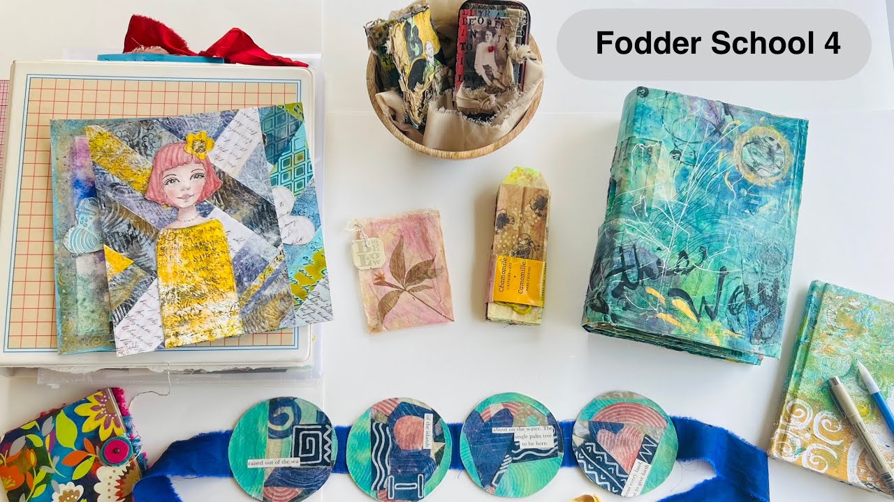 Fodder School 4 Hop ✨Fun Collage Fodder Projects, Part 1