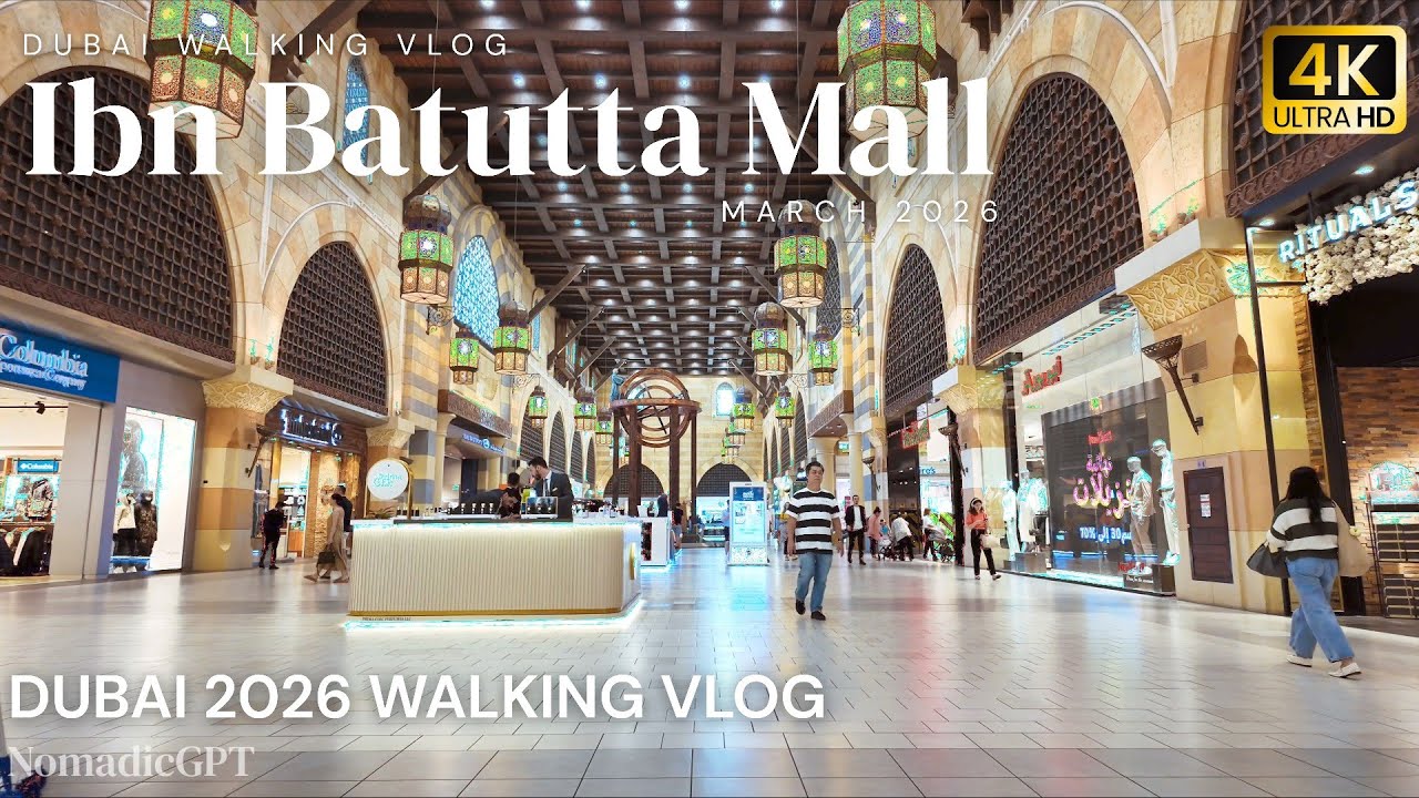 Dubai Ibn Battuta Mall Beautiful Historically Themed Mall Walking Vlog | Dubai Travel Guide 4K HDR