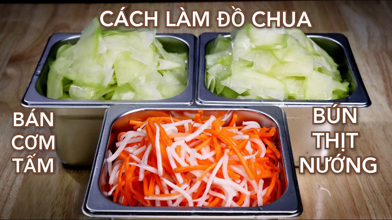 Đồ Chua Ăn Cơm Tấm, Bún Thịt Nướng Và Bí Quyết Ngâm Đu Đủ Chua Ngọt Cấp Tốc Cực Giòn Và Ngon.