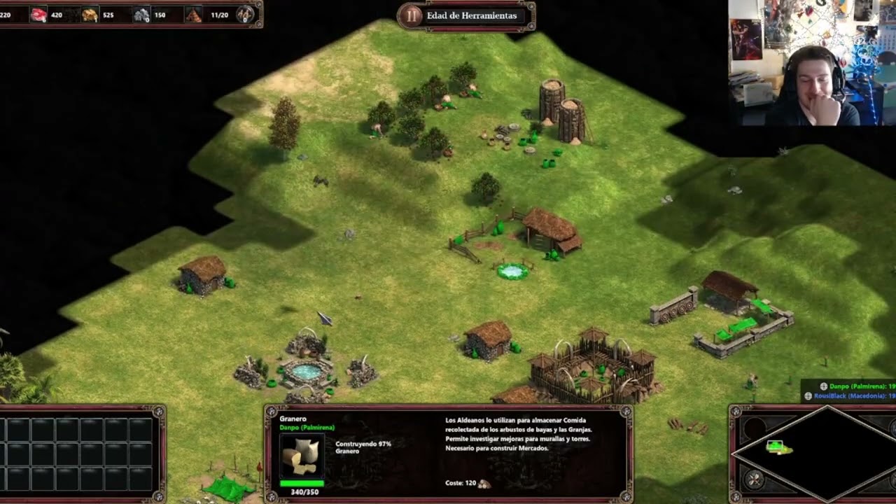 Después de mucho tiempo jugamos Age of empires junto a Rous !!