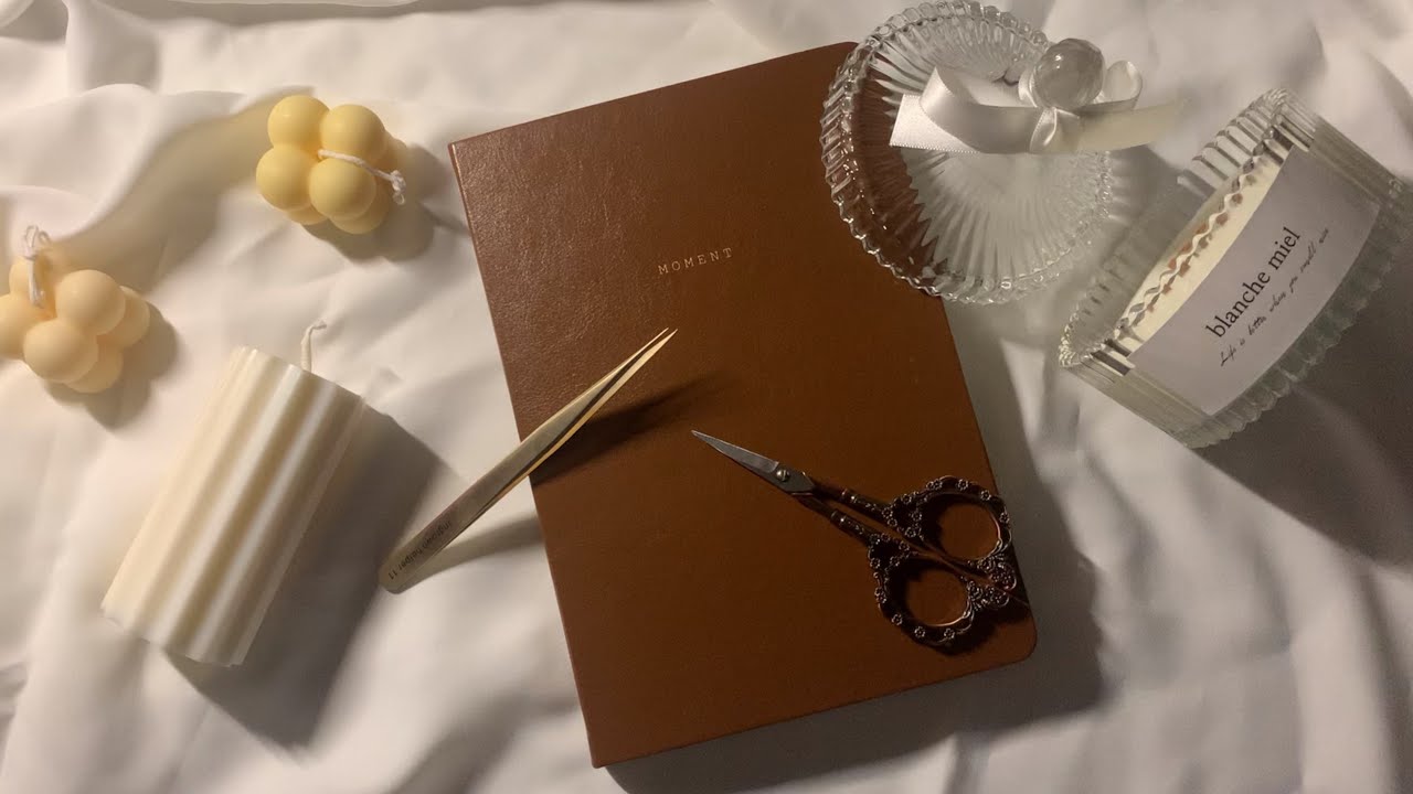 [ASMR] Vintage Journal | Using Disney Princess Stickers