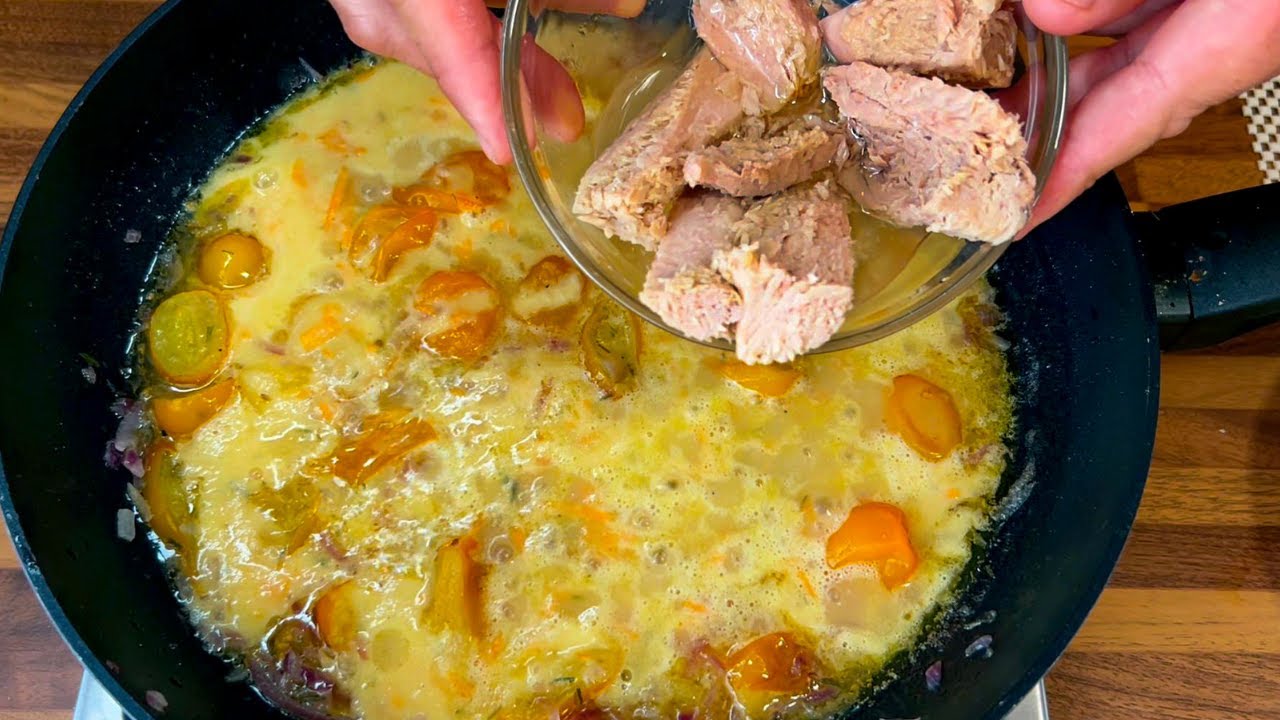 Come fare una pasta ESTIVA con il tonno strepitosa!! Ricetta in pochi minuti