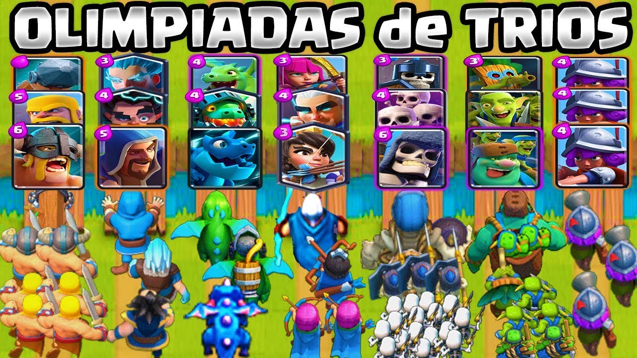 CUAL ES EL MEJOR TRI&Oacute;? | OLIMPIADAS de HERMANOS | RETO CLASH ROYALE | 1vs1|  Clash Royale Olympics
