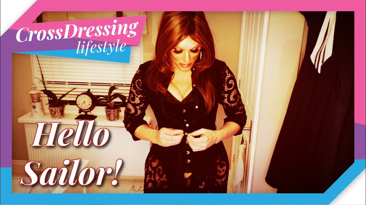 Crossdressing Outfit Of The Day - Blue Sailor to a Green Goddess