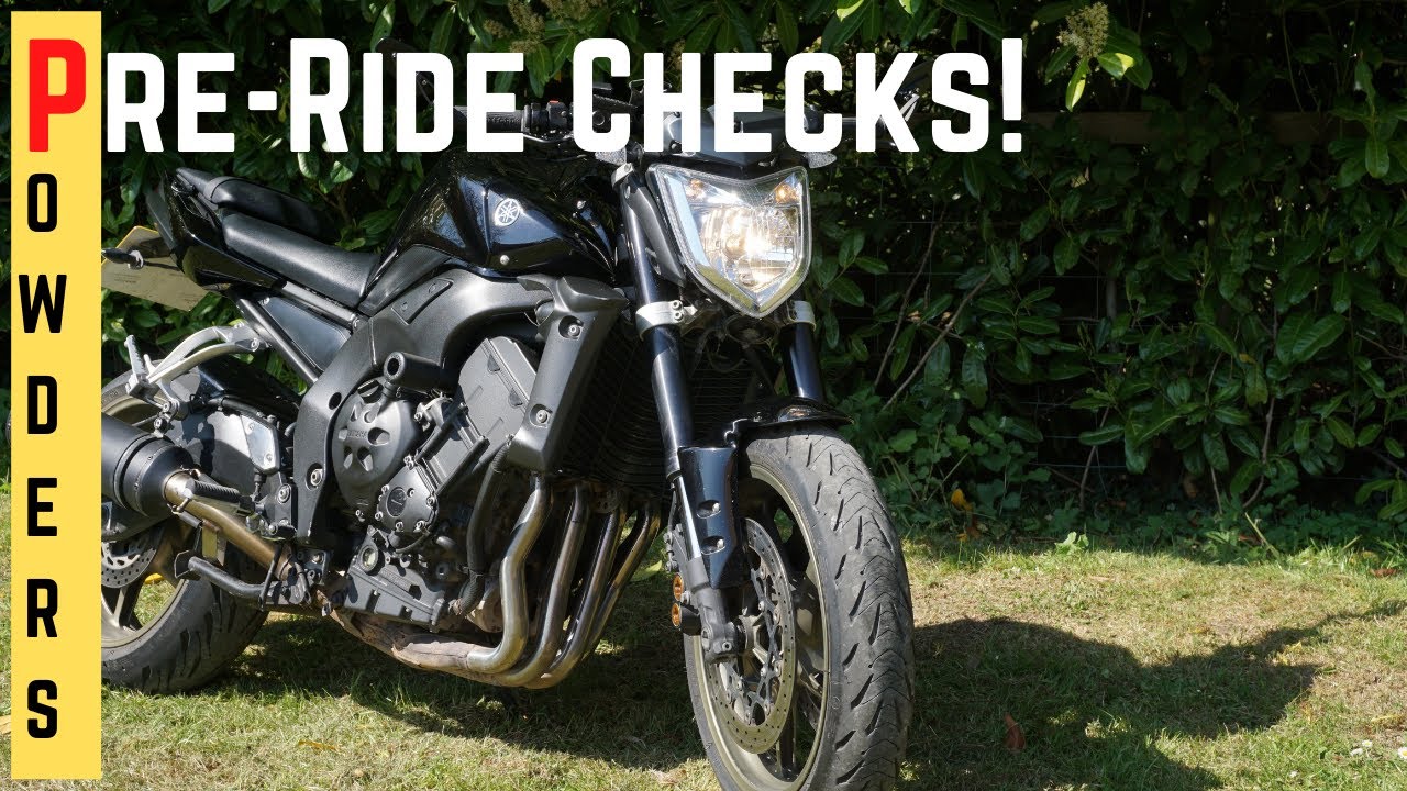 Pre-Ride Motorcycle Safety Checks - POWDERS - On My Yamaha FZ1