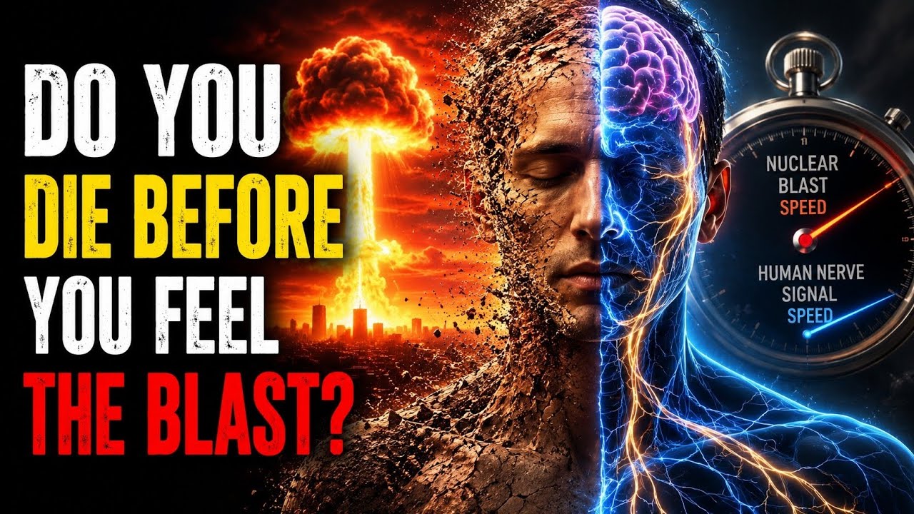 What happens to your body in the first microsecond before a nuclear explosion?