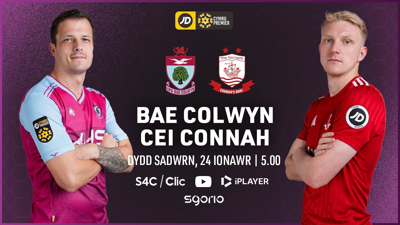 Y GÊM LAWN: Bae Colwyn v Cei Connah | Sylwebaeth Gymraeg | Cymru Premier JD