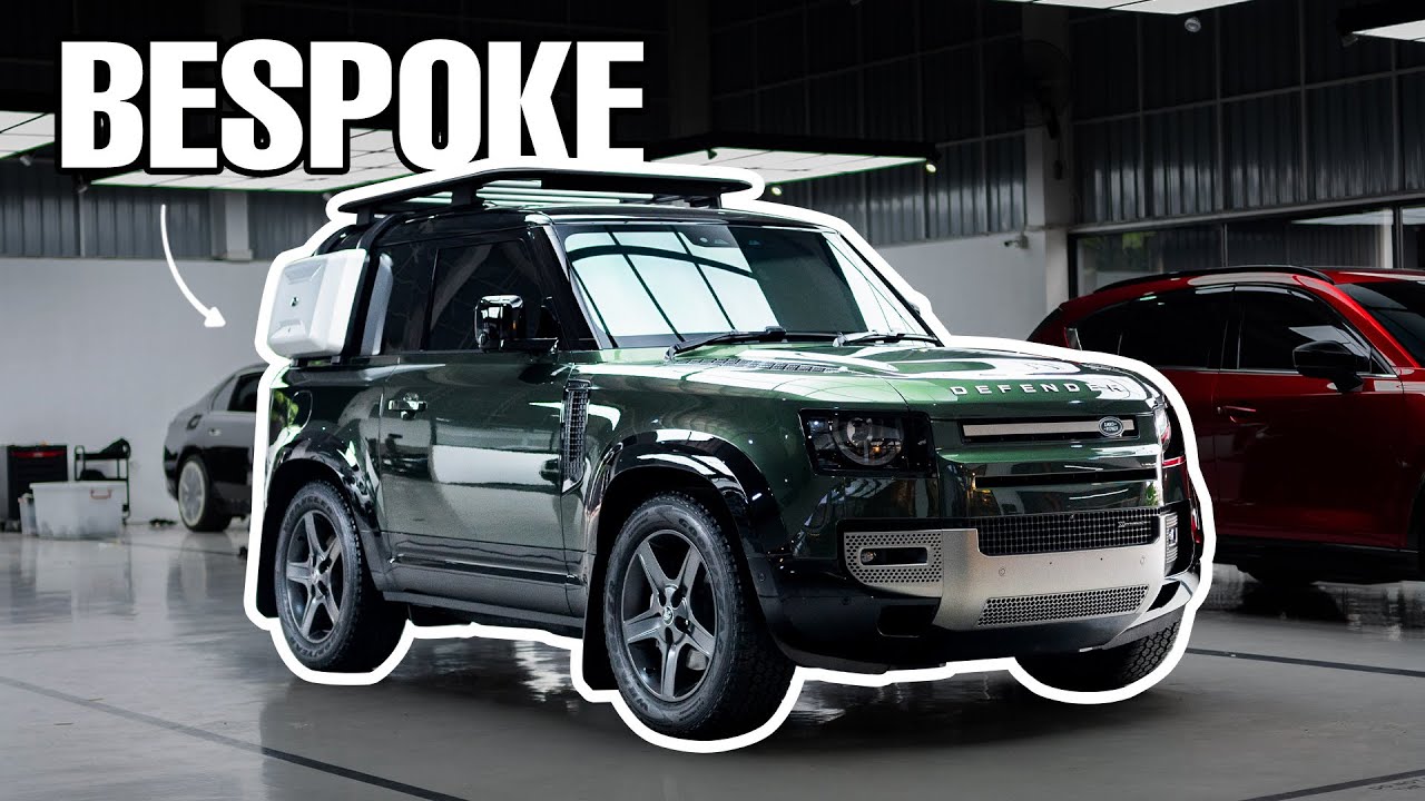 ALL OUT! GANTI WARNA LUAR-DALAM | Land Rover Defender 90 - Green over tan concept