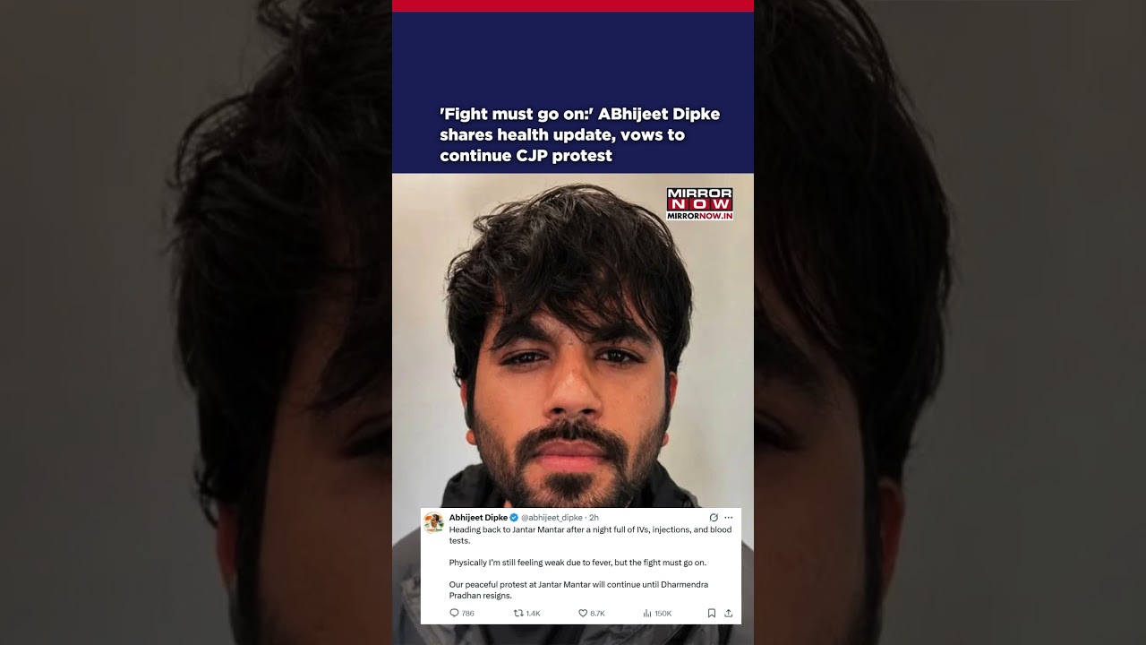 'Fight Must Go On:' Abhijeet Dipke Shares Health Update, Vows To Continue CJP Protest #shorts