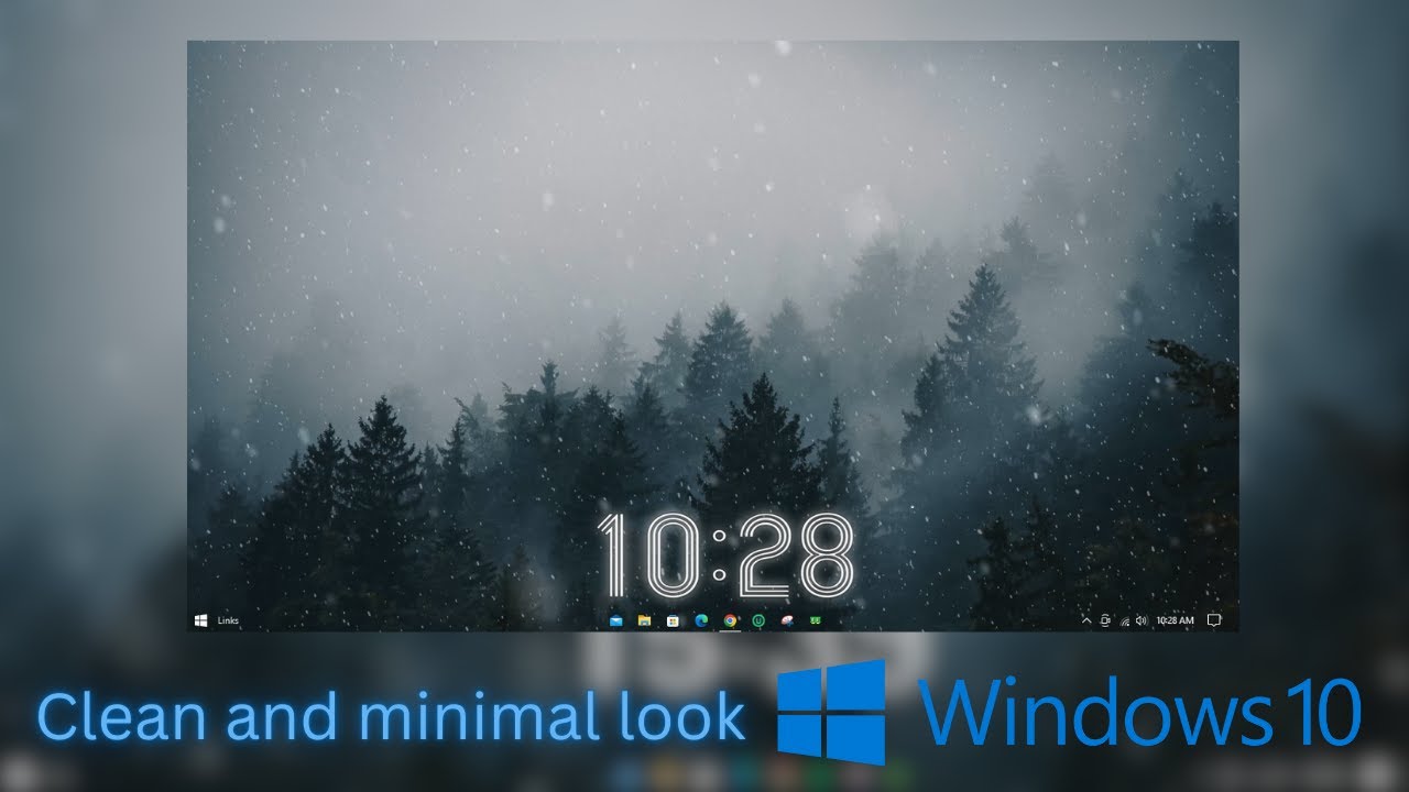 Windows 10 Desktop Customization that Actually Looks CLEAN AND MINIMAL
