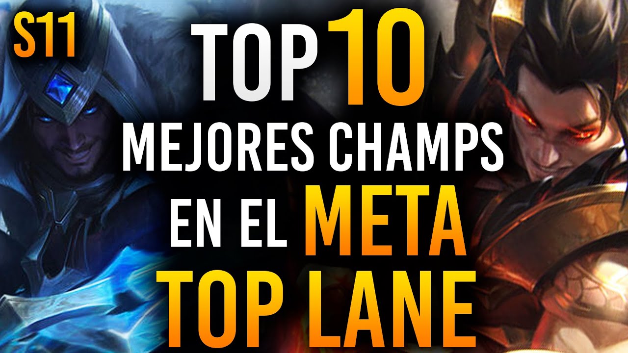 TOP 10 MEJORES TOP LANERS en el META | Guía LOL S11