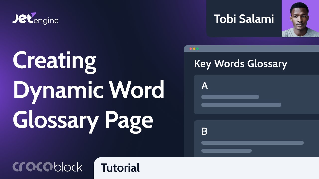 How to Create a Dynamic Glossary Page in WordPress | JetEngine