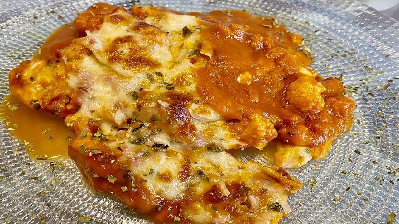 COLIFLOR AL VAPOR CON JAMON Y SALSA DE TOMATE EN MAMBO!!