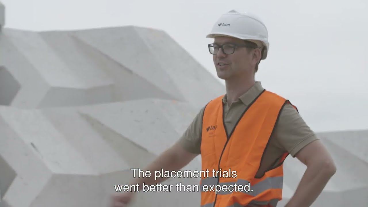 De Xblocks of ook wel Levvel-blocs op de Afsluitdijk