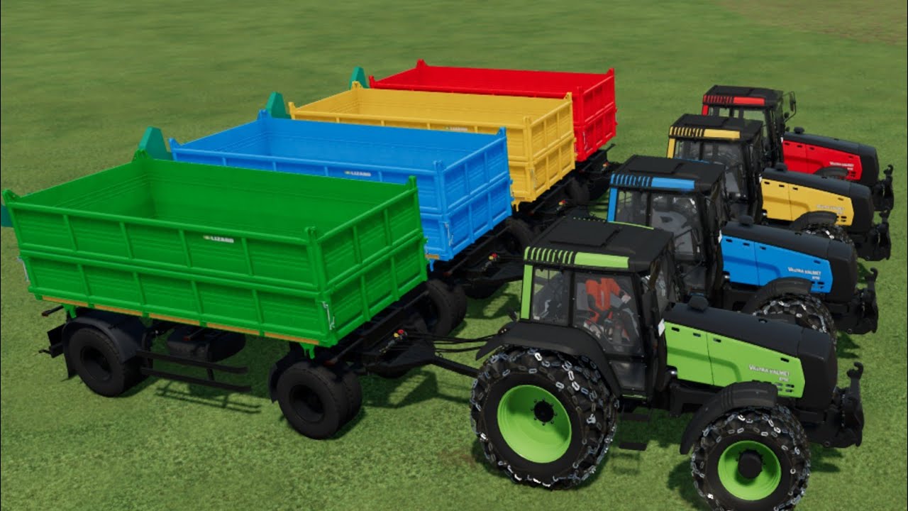 Work with Colors - LIME WORK with big size Tractors - Farming Simulator 22