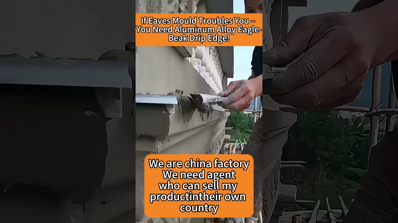 Stop leaks fast! Drip edge profiles, durable and easy to install