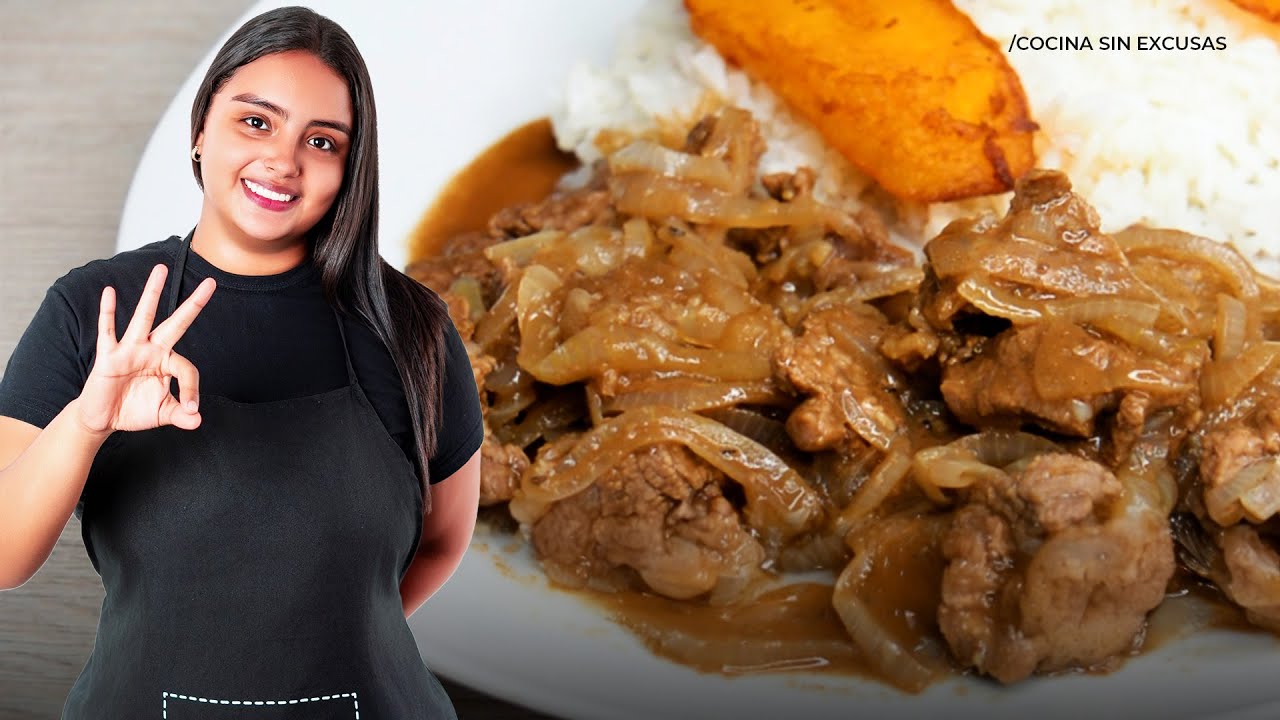 CARNE ENCEBOLLADA JUGOSA y SABROSA | Receta F&aacute;cil y R&aacute;pida Paso a Paso