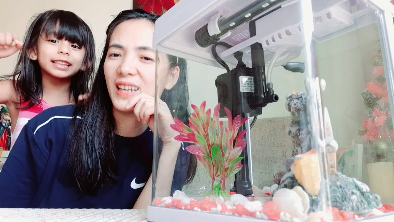 HOW TO SET-UP AND DECORATE A SMALL AQUARIUM//FISH TANK❤❤❤