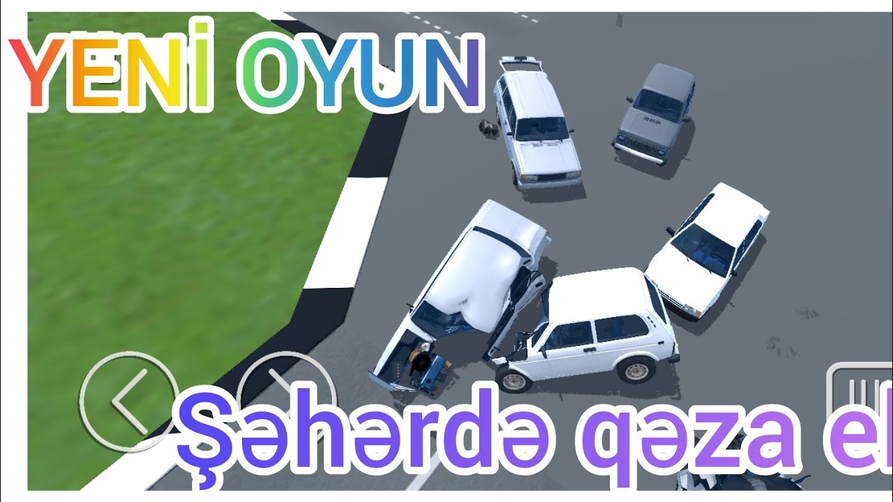 Yeni oyun:Russian Car Simulator Şəhərdə qəza elədim