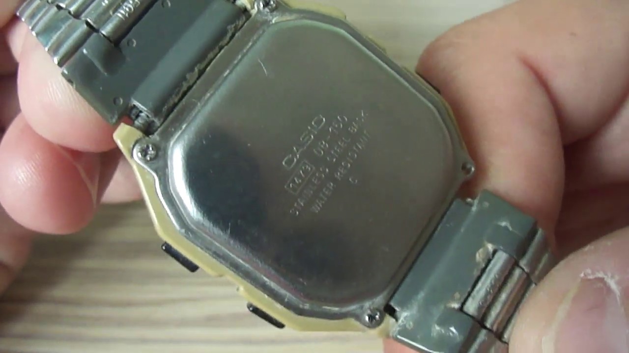 Casio watch Databank DB-150 Battery Replacement / Battery Change