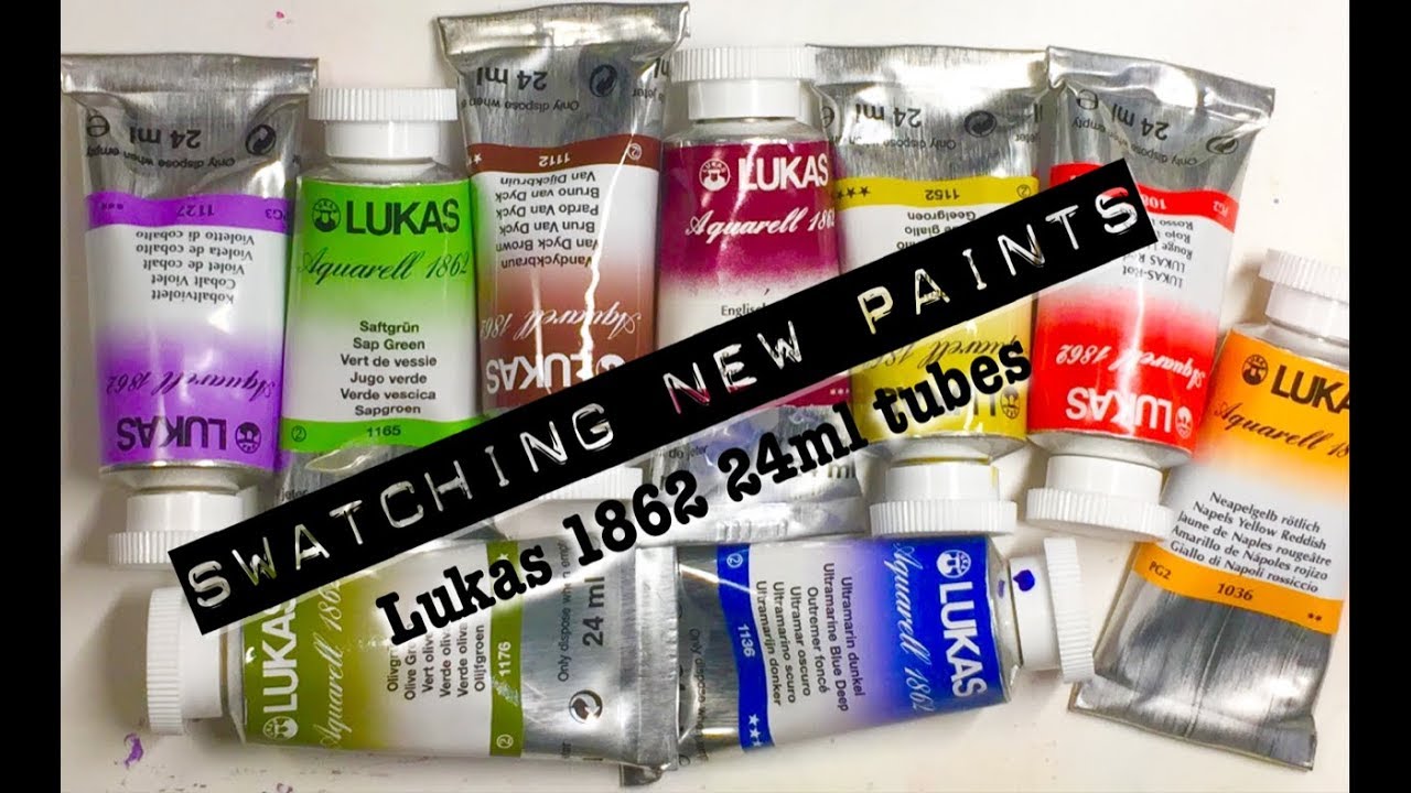 Adding new Lukas 1862 Aquarell 24ml tubes to my collection