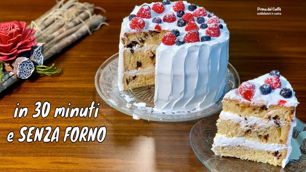 torta di Natale in 30 minuti e senza accendere il forno TORTA PANETTONE di Prima del Caff&egrave;