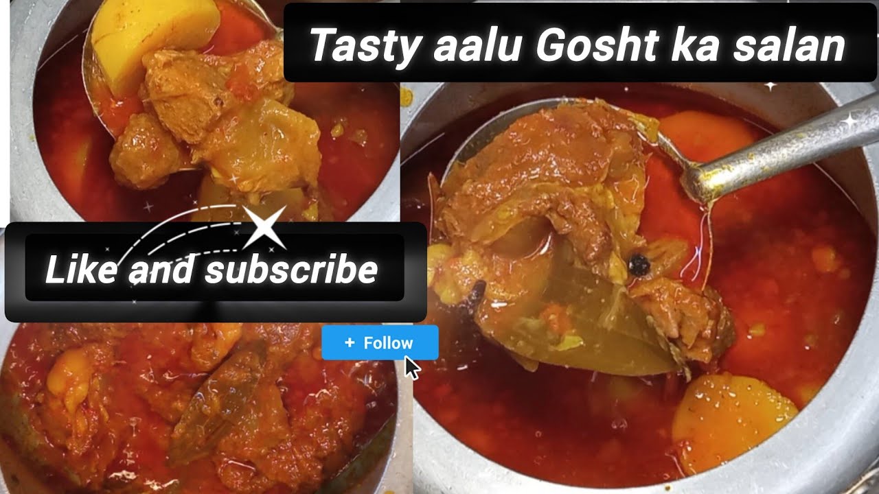 Testy 😋 Aalu Gosht ka salan 🧬 Easy moton recipes #meraj_officiale#moresubscribers,