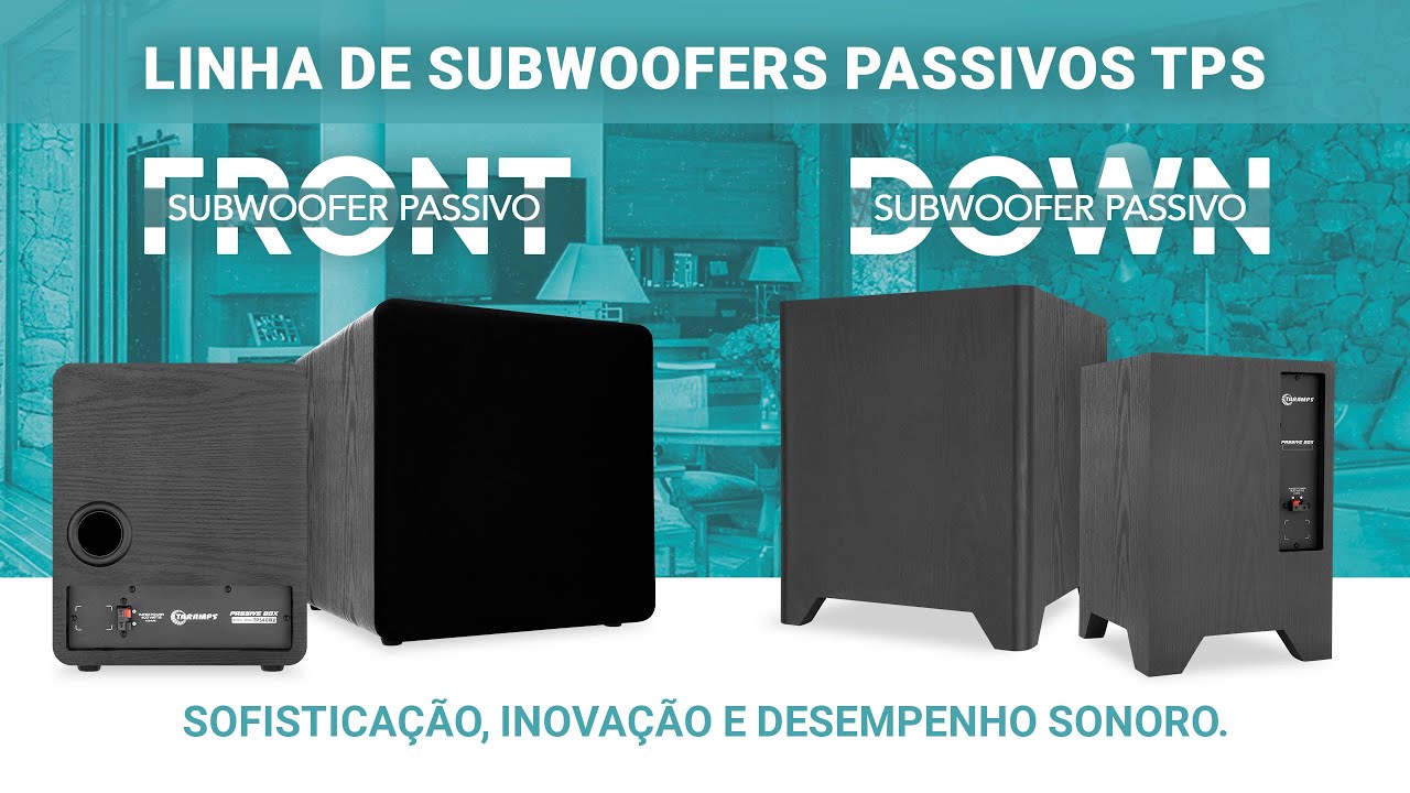 Linha de Subwoofers Passivos TPS - TPS 408F, TPS 410F, TPS 412F, TPS 408D, TPS 410D e TPS 412D