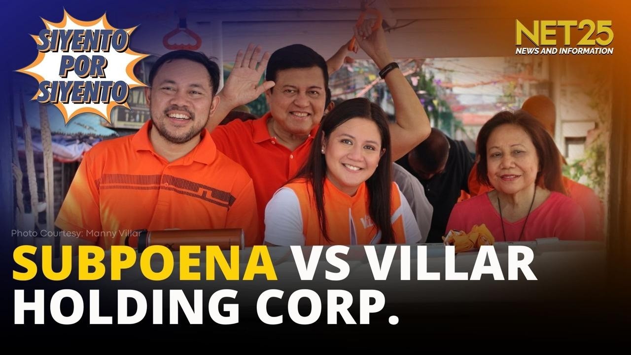 Subpoena laban sa Villar Holdings Corp. at ilang opisyal, inilabas na