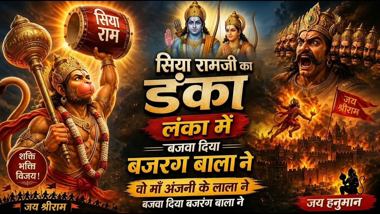 Siya Ram Ka Danka Lanka Mein Bajwa Diya | Bajrang Bali Bhajan | Ramayan #trending