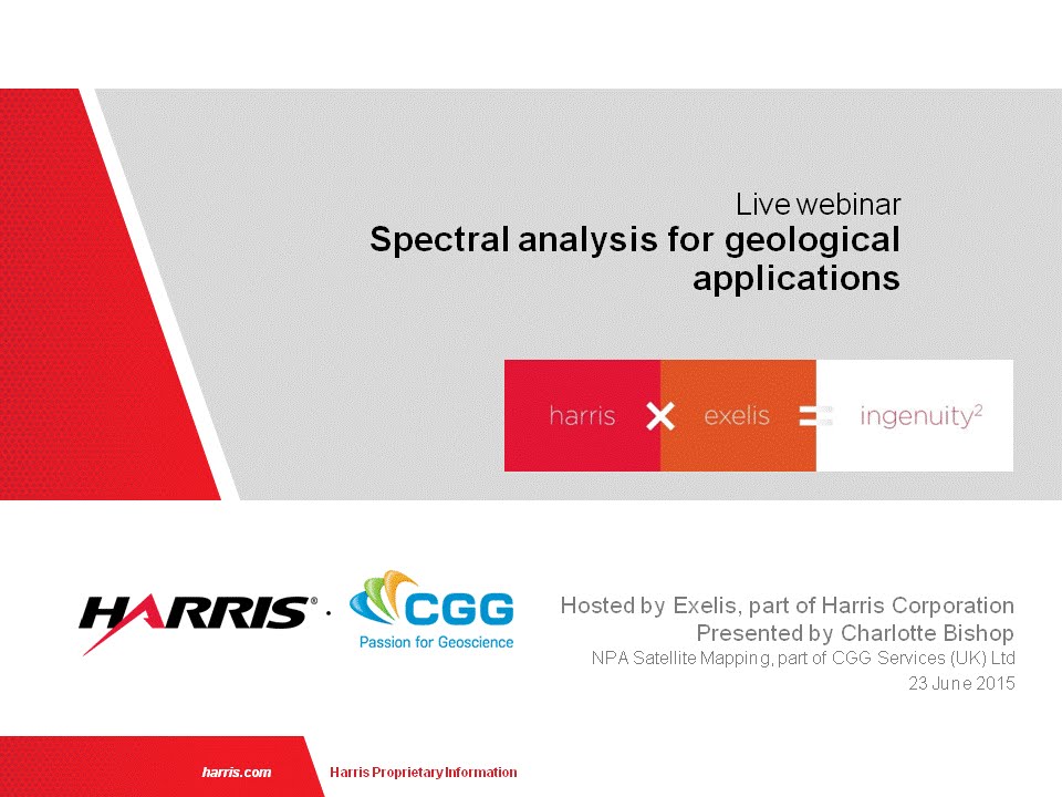 Spectral analysis for geological applications