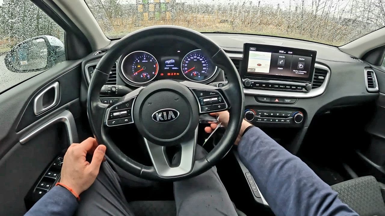 2019 KIA CEED [ Dynamic Line ] 1.6l 116HP | POV Test Drive in rainy day | Fuel consumption info