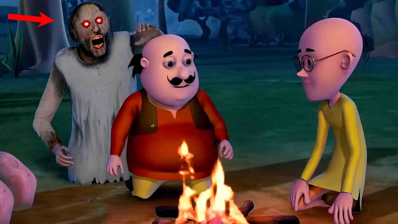 motu patlu or Granny Horror House | Horror Story in Hindi | मोटू पतलु  granny horror