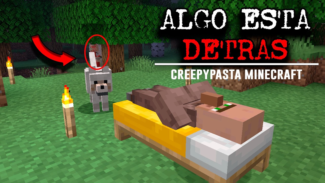 Si alguna vez, ves que tu perro no para de mirarte, NO SALGAS AL BOSQUE | CReepypasta de minecraft