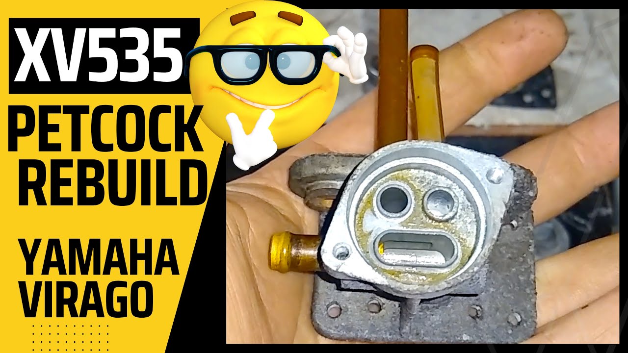 🛵 YAMAHA VIRAGO XV 535 Petcock Restoration | Petrol, Gas Fuel Switch Valve Solenoid Repair Rebuild