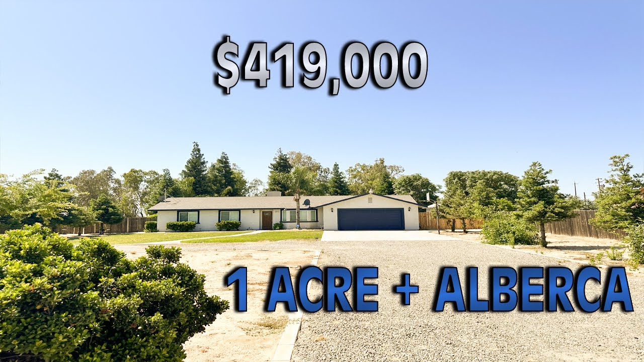 BONITA CASA DE VENTA | 1 ACRE | ALBERCA | $419,000 Fresno, CA.