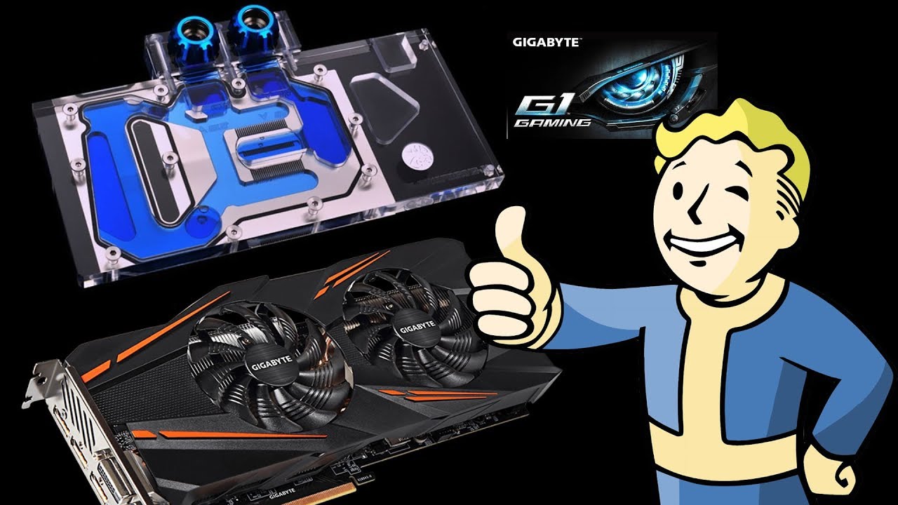 How to Install Bykski RGB GPU Water Cooling Block For Gigabyte GTX 1070/1060 G1 Gaming Video Card