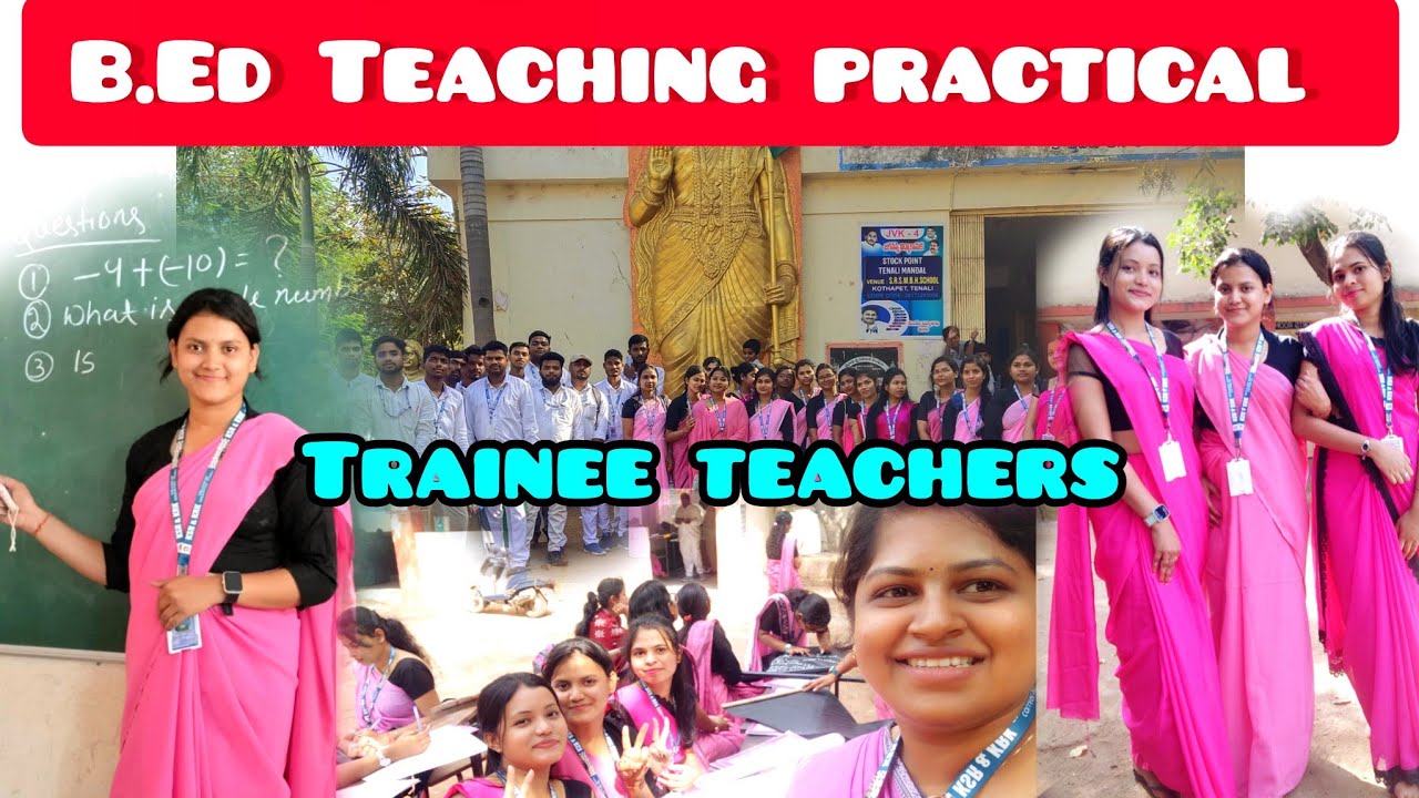 B.Ed Teaching practical in Andhra Pradesh DAY-1😱 //What is mandatory for teaching//Trainee teachers