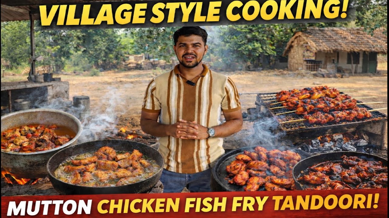 Hyderabadi Village Style Cooking | Village Cooking | Kheto Ke Beech Bana Desi Khana | Chef Nasim 