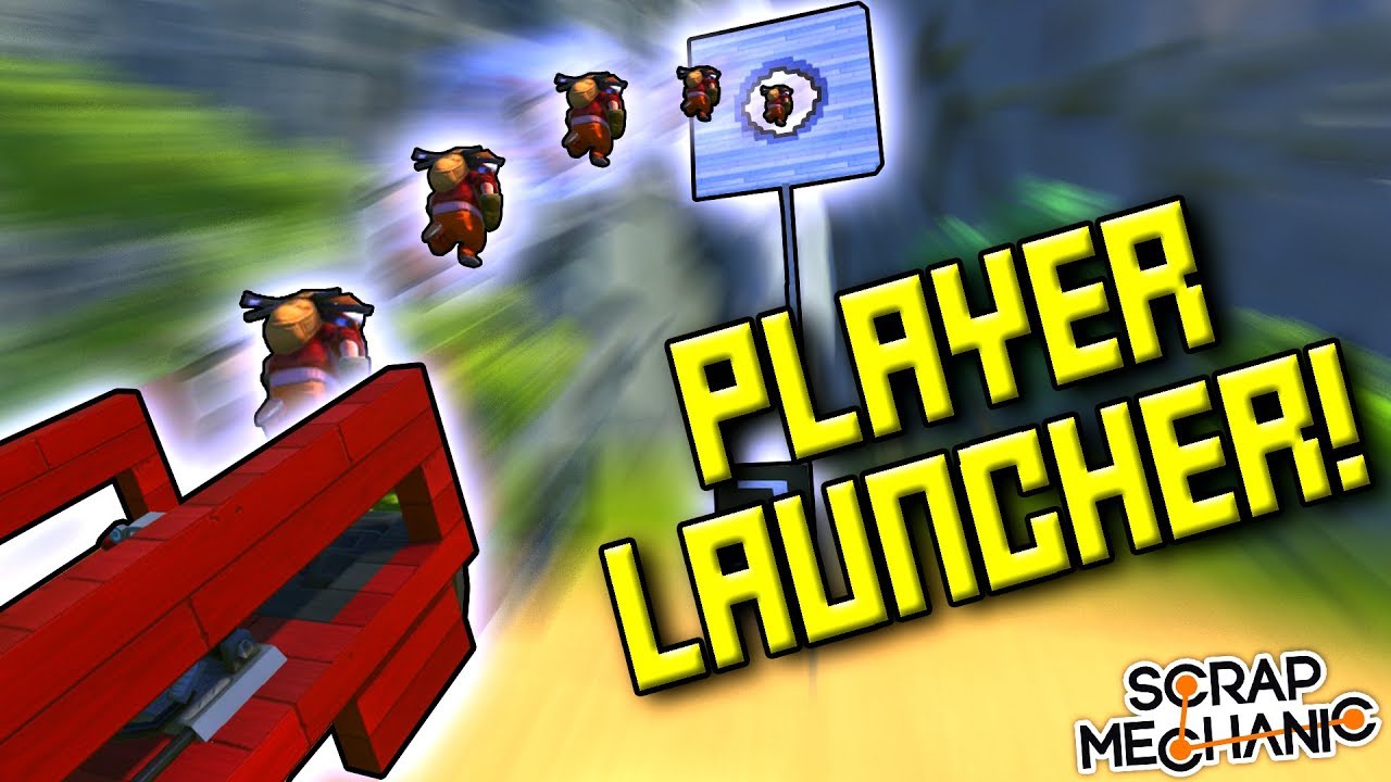 PLAYER LAUNCHER HOOP CHALLENGE! - Scrap Mechanic Multiplayer Monday Ep66