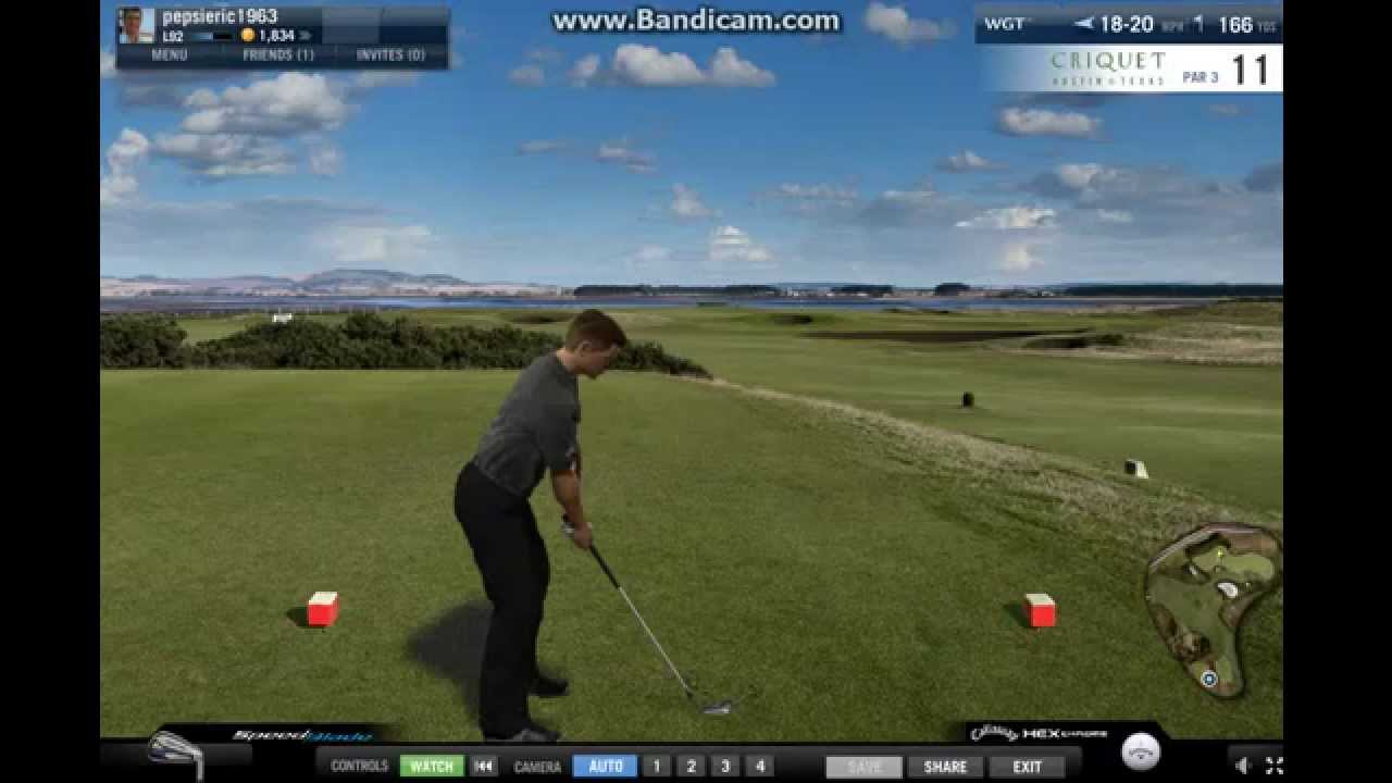 WGT golf Eric Michaux St Andrews hole 11 my shot of the century  (hole in one)