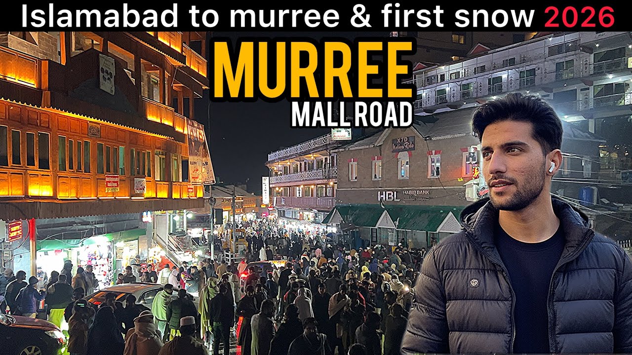 MURREE-Heavy Snowfall in Murree New Year 2026 - Islamabad To Murree - Heavy tourist 