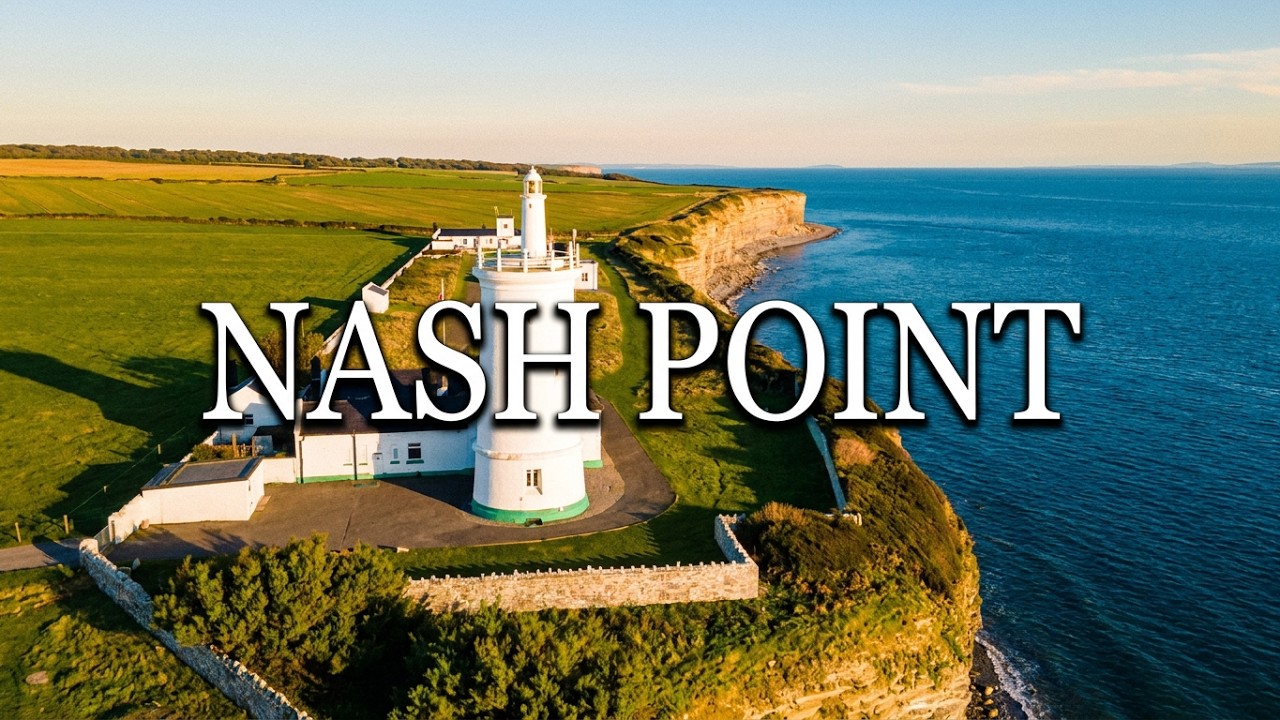 Nash Point From Above – Cliffs, Lighthouse & the Beautiful Welsh Coast. Drone Footage 4K 🏴󠁧󠁢󠁷󠁬󠁳󠁿