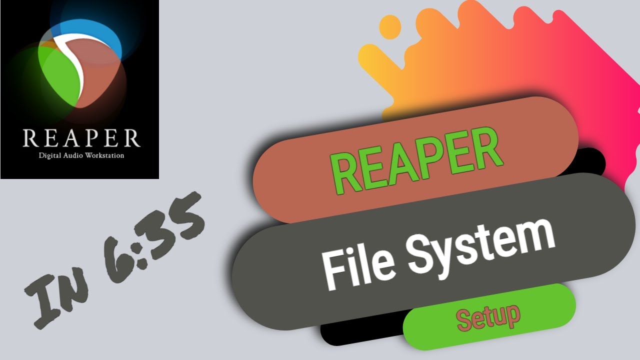 Reaper File Preferences In 6:35