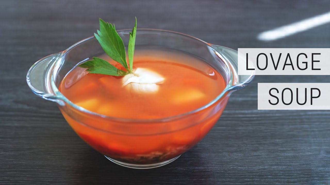 Vegan Lovage Soup (ASMR Cooking)
