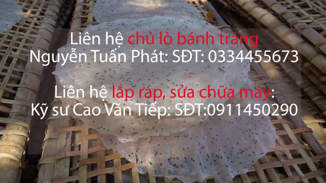 Máy làm bánh tráng nhanh gấp 38 lần thủ công ở Quảng Ngãi